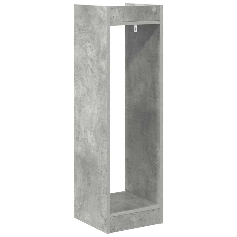 Produktbild för Växtställ BetongGrå 30 x 30 x 100 cm Konstruerat trä