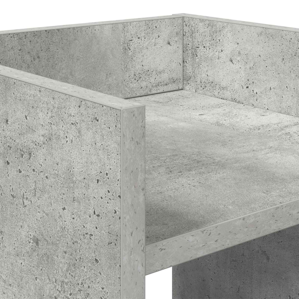 Produktbild för Växtställ BetongGrå 30 x 30 x 100 cm Konstruerat trä