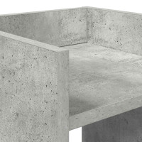 Produktbild för Växtställ BetongGrå 30 x 30 x 100 cm Konstruerat trä