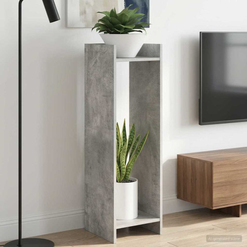 vidaXL Växtställ 2 st BetongGrå 30 x 30 x 100 cm Konstruerat trä
