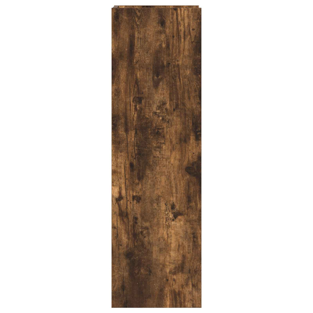 Produktbild för Växtställ Rökt Ek 30 x 30 x 100 cm Konstruerat trä
