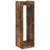 Produktbild för Växtställ Rökt Ek 30 x 30 x 100 cm Konstruerat trä