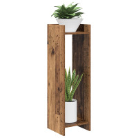 Produktbild för Växtställ Gammalt trä 30 x 30 x 100 cm Konstruerat trä