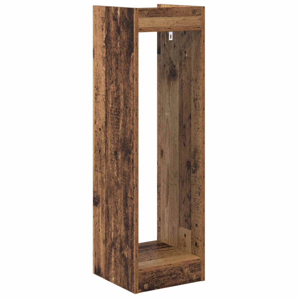 Produktbild för Växtställ Gammalt trä 30 x 30 x 100 cm Konstruerat trä