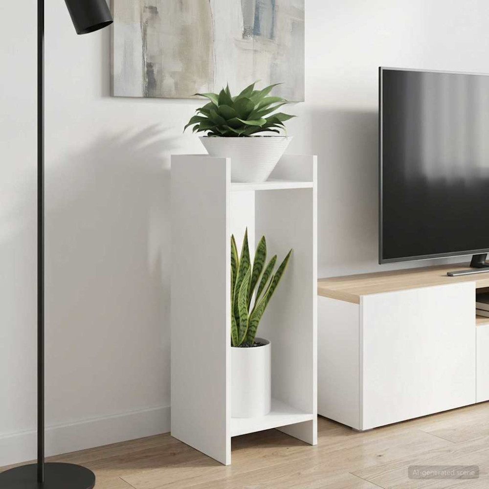 Produktbild för Växtställ Vit 30 x 30 x 80 cm Konstruerat trä