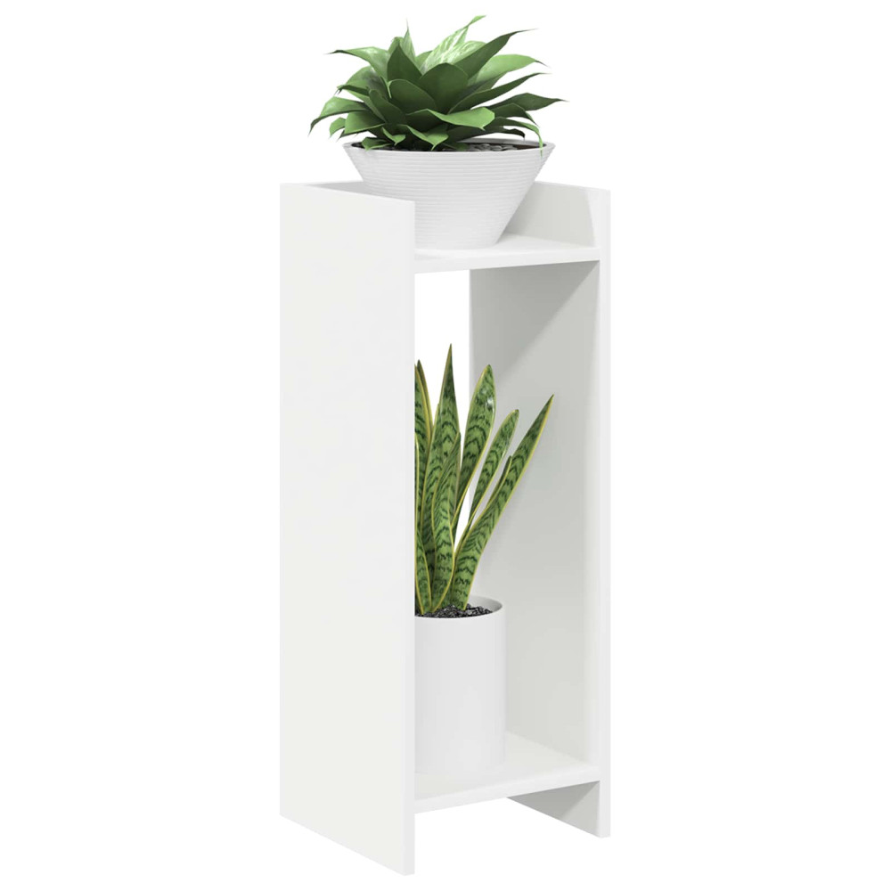 Produktbild för Växtställ 2 st Vit 30 x 30 x 80 cm Konstruerat trä