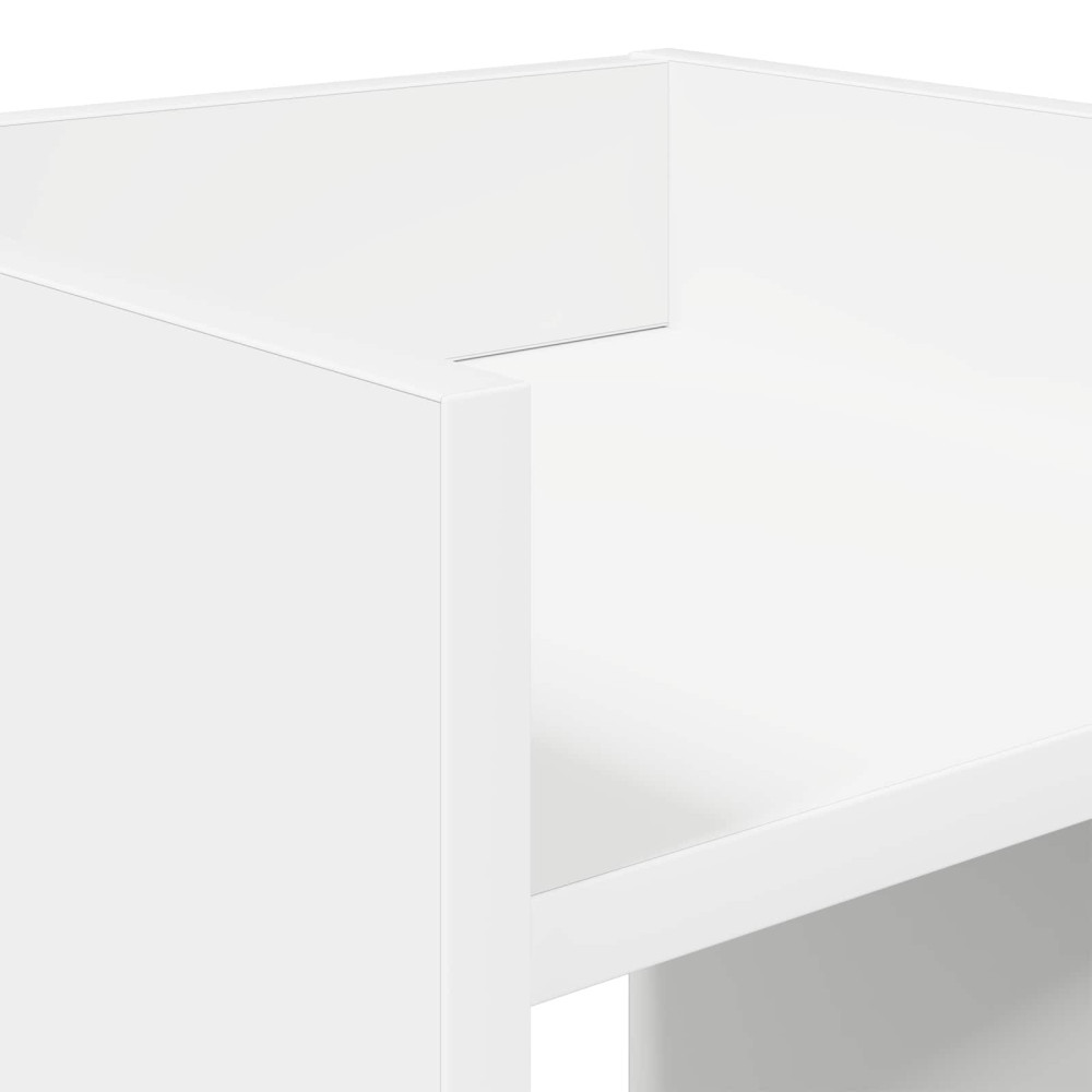 Produktbild för Växtställ 2 st Vit 30 x 30 x 80 cm Konstruerat trä