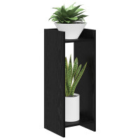 Produktbild för Växtställ Svart Ek 30 x 30 x 80 cm Konstruerat trä