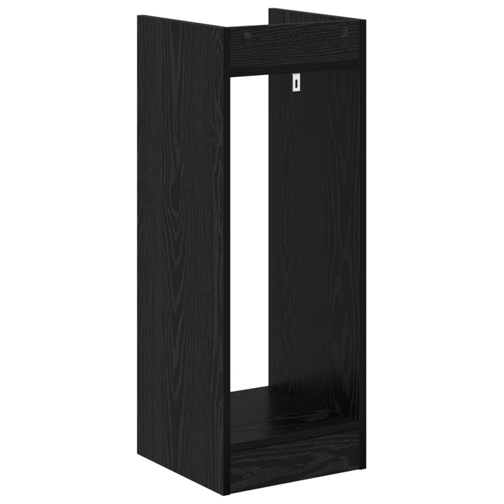 Produktbild för Växtställ Svart Ek 30 x 30 x 80 cm Konstruerat trä