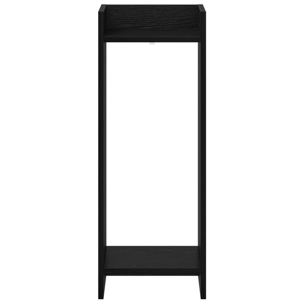 Produktbild för Växtställ 2 st Svart Ek 30 x 30 x 80 cm Konstruerat trä