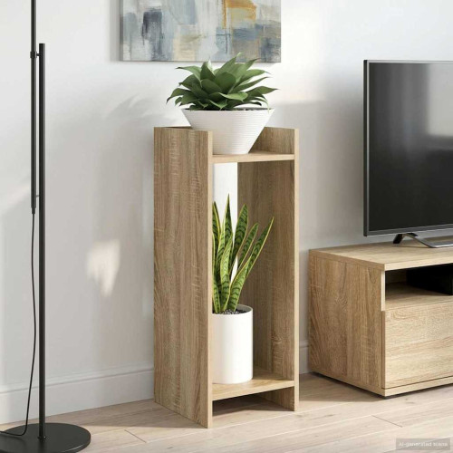 vidaXL Växtställ 2 st Sonoma-ek 30 x 30 x 80 cm Konstruerat trä