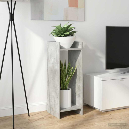 vidaXL Växtställ BetongGrå 30 x 30 x 80 cm Konstruerat trä