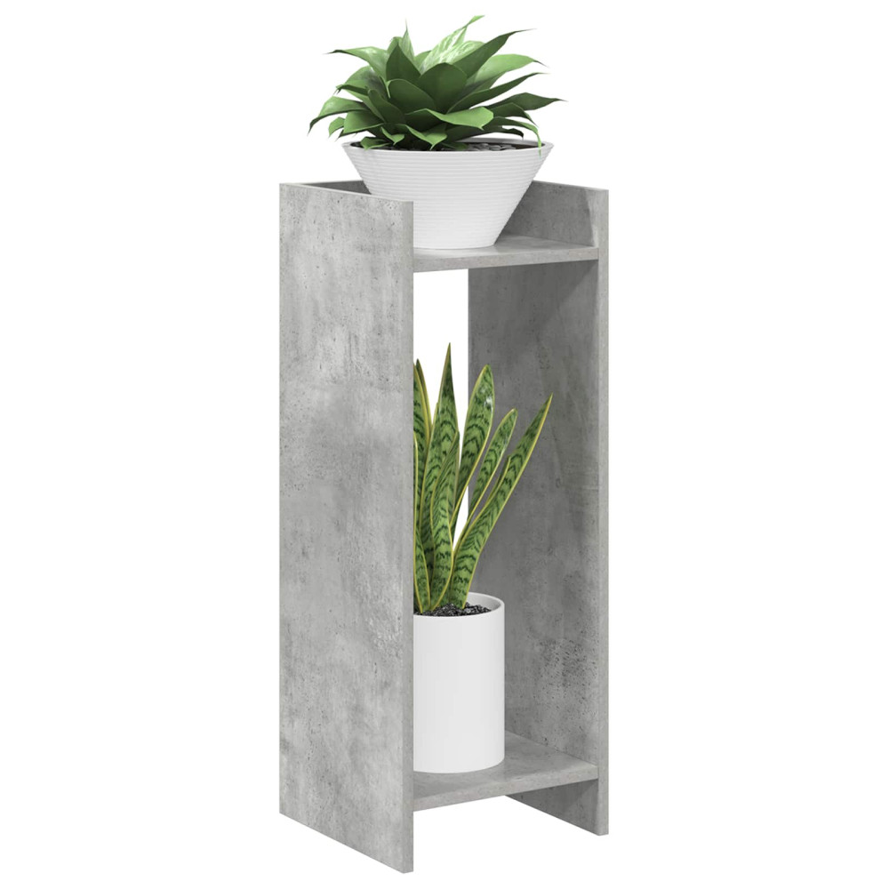Produktbild för Växtställ BetongGrå 30 x 30 x 80 cm Konstruerat trä
