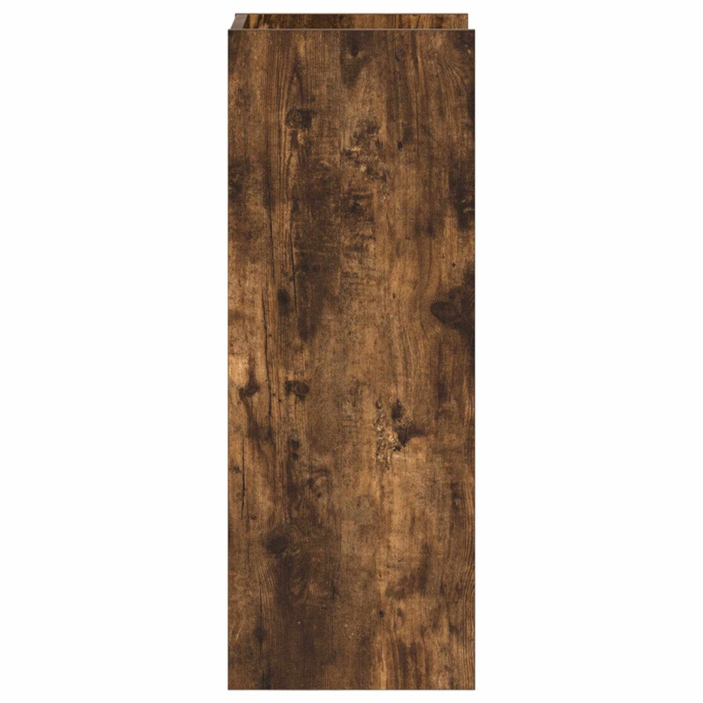 Produktbild för Växtställ 2 st Rökt Ek 30 x 30 x 80 cm Konstruerat trä