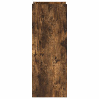 Produktbild för Växtställ 2 st Rökt Ek 30 x 30 x 80 cm Konstruerat trä