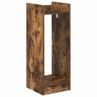Produktbild för Växtställ 2 st Rökt Ek 30 x 30 x 80 cm Konstruerat trä