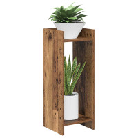 Produktbild för Växtställ Gammalt trä 30 x 30 x 80 cm Konstruerat trä