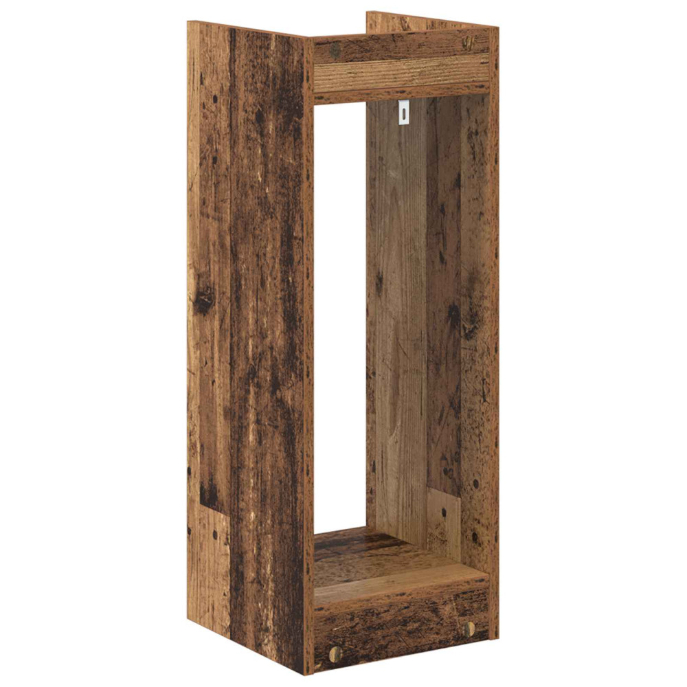 Produktbild för Växtställ 2 st Gammalt trä 30 x 30 x 80 cm Konstruerat trä