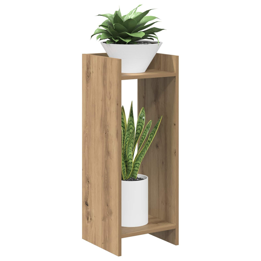 Produktbild för Växtställ 2 st Artisan Ek 30 x 30 x 80 cm Konstruerat trä