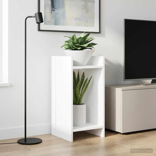 vidaXL Växtställ Vit 30 x 30 x 60 cm Konstruerat trä