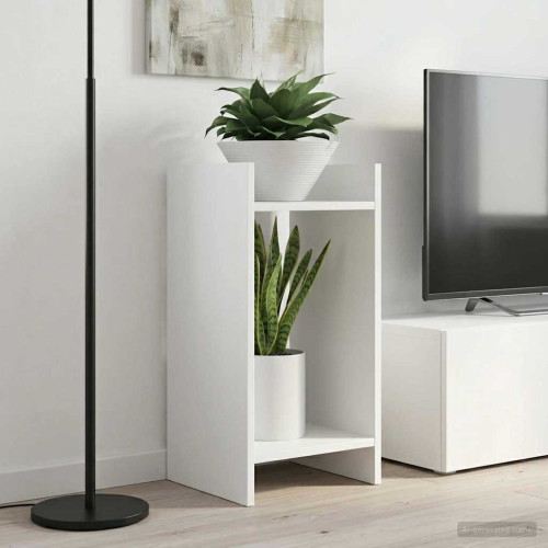 vidaXL Växtställ 2 st Vit 30 x 30 x 60 cm Konstruerat trä
