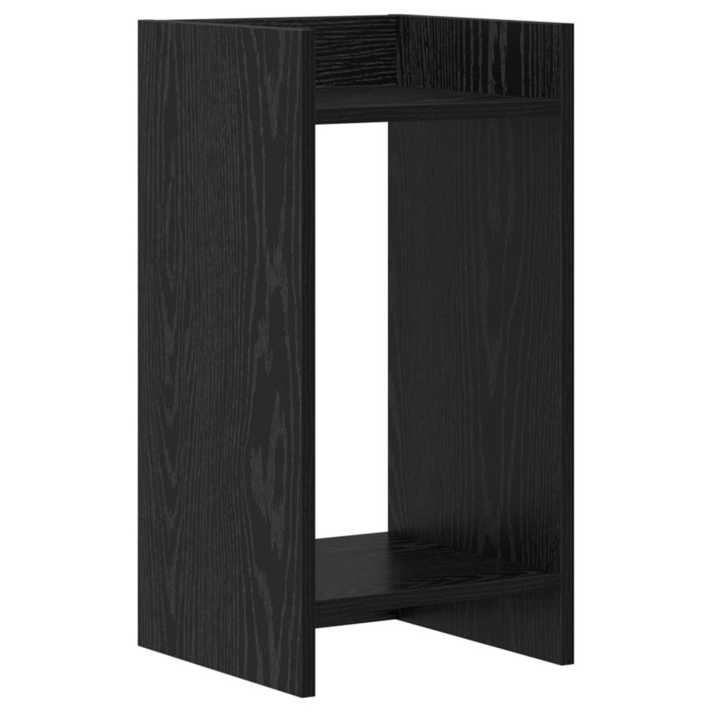 Produktbild för Växtställ Svart Ek 30 x 30 x 60 cm Konstruerat trä