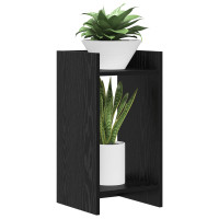 Produktbild för Växtställ Svart Ek 30 x 30 x 60 cm Konstruerat trä