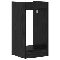 Produktbild för Växtställ Svart Ek 30 x 30 x 60 cm Konstruerat trä