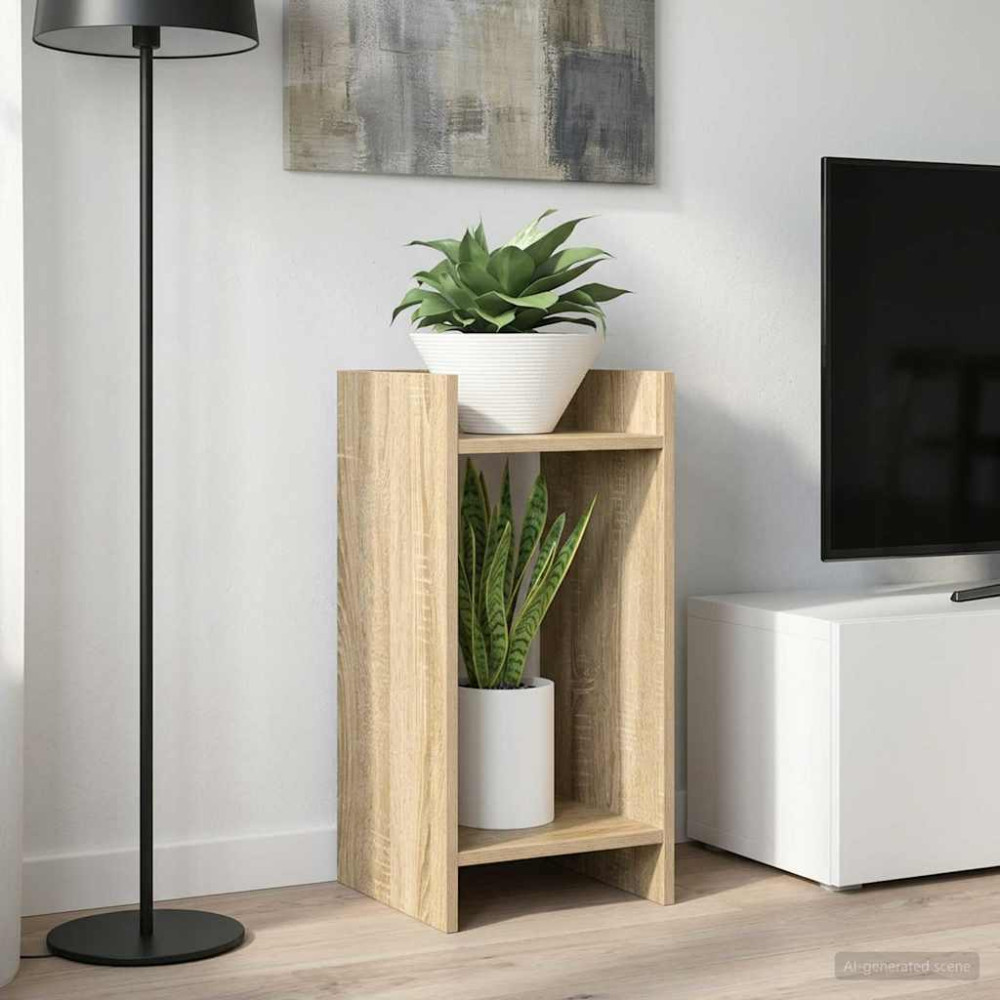 Produktbild för Växtställ Sonoma-ek 30 x 30 x 60 cm Konstruerat trä