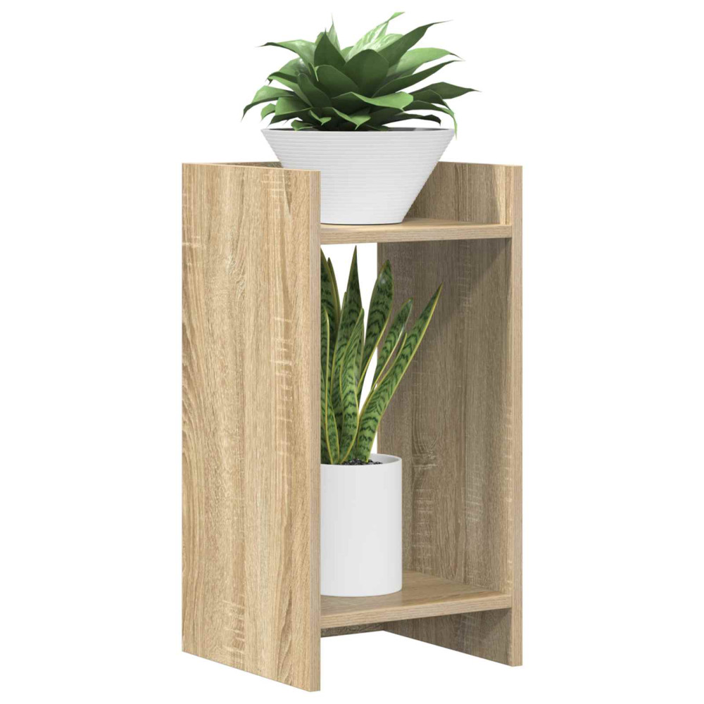 Produktbild för Växtställ 2 st Sonoma-ek 30 x 30 x 60 cm Konstruerat trä