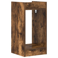 Produktbild för Växtställ Rökt Ek 30 x 30 x 60 cm Konstruerat trä