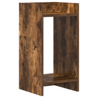 Produktbild för Växtställ 2 st Rökt Ek 30 x 30 x 60 cm Konstruerat trä