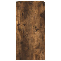Produktbild för Växtställ 2 st Rökt Ek 30 x 30 x 60 cm Konstruerat trä