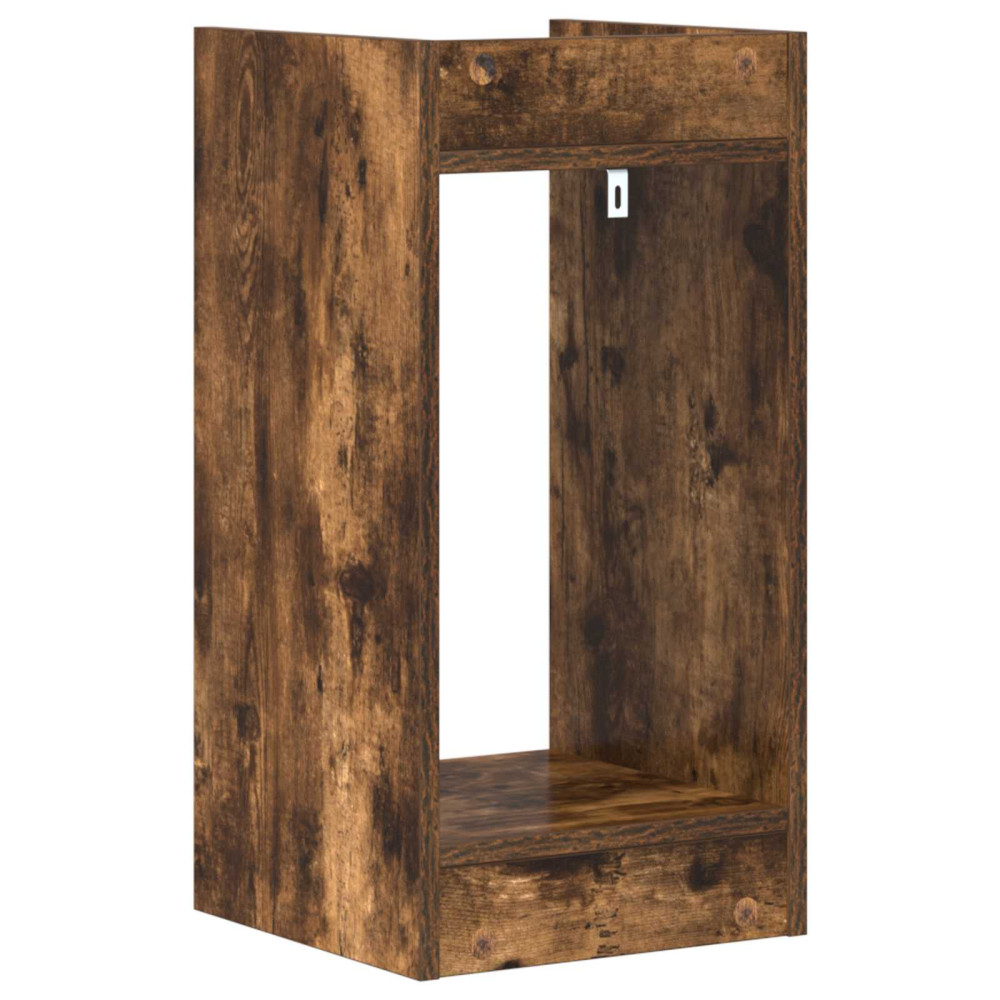 Produktbild för Växtställ 2 st Rökt Ek 30 x 30 x 60 cm Konstruerat trä