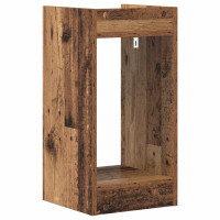 Produktbild för Växtställ 2 st Gammalt trä 30 x 30 x 60 cm Konstruerat trä