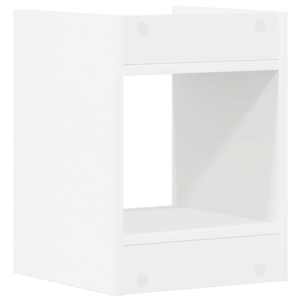 Produktbild för Växtställ 2 st Vit 30 x 30 x 40 cm Konstruerat trä