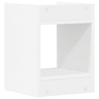 Produktbild för Växtställ 2 st Vit 30 x 30 x 40 cm Konstruerat trä