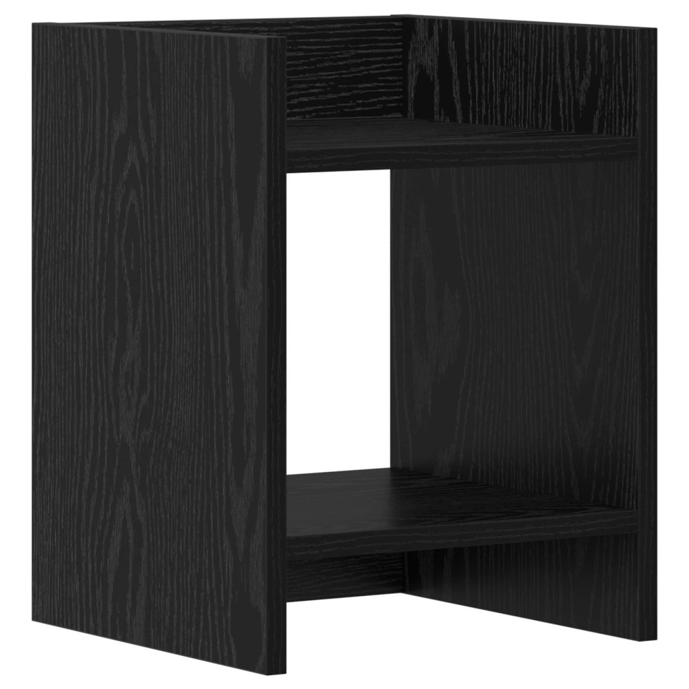 Produktbild för Växtställ Svart Ek 30 x 30 x 40 cm Konstruerat trä
