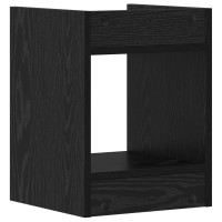 Produktbild för Växtställ Svart Ek 30 x 30 x 40 cm Konstruerat trä