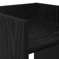 Produktbild för Växtställ Svart Ek 30 x 30 x 40 cm Konstruerat trä