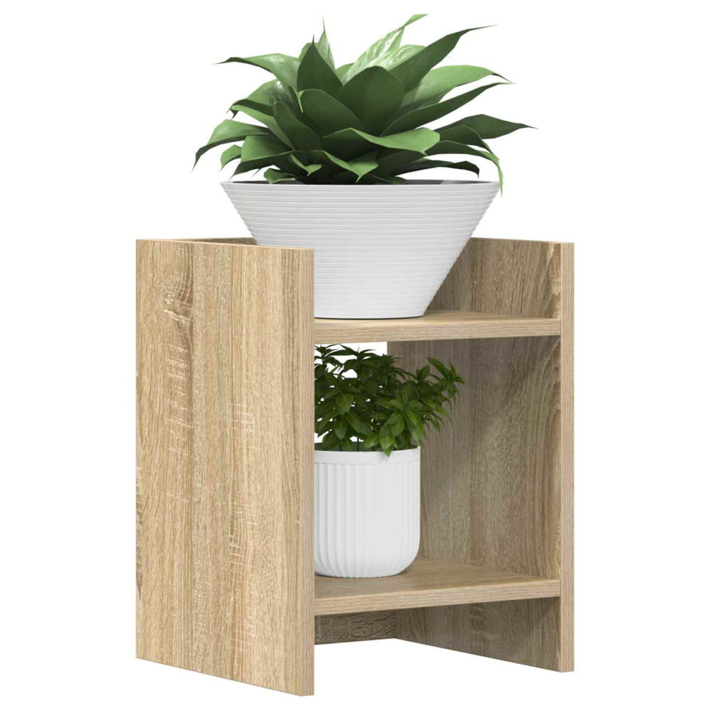 Produktbild för Växtställ 2 st Sonoma-ek 30 x 30 x 40 cm Konstruerat trä