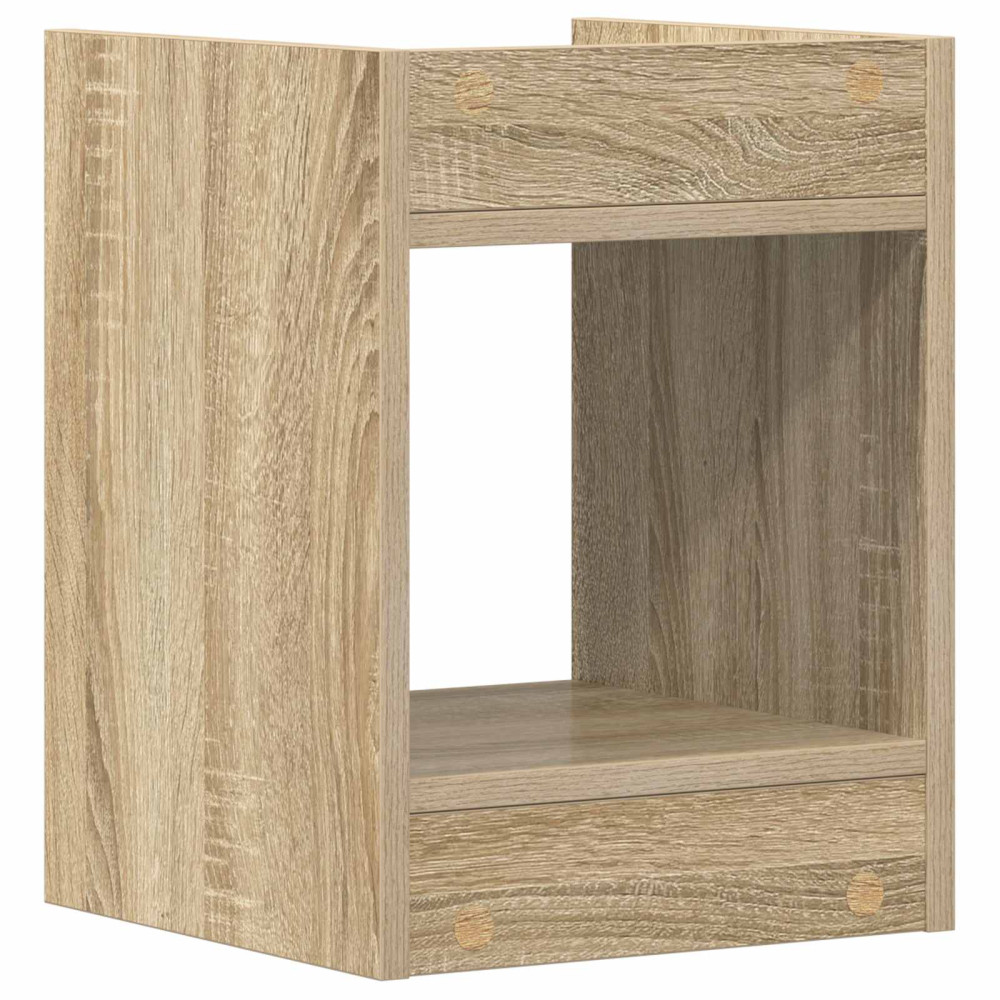Produktbild för Växtställ 2 st Sonoma-ek 30 x 30 x 40 cm Konstruerat trä