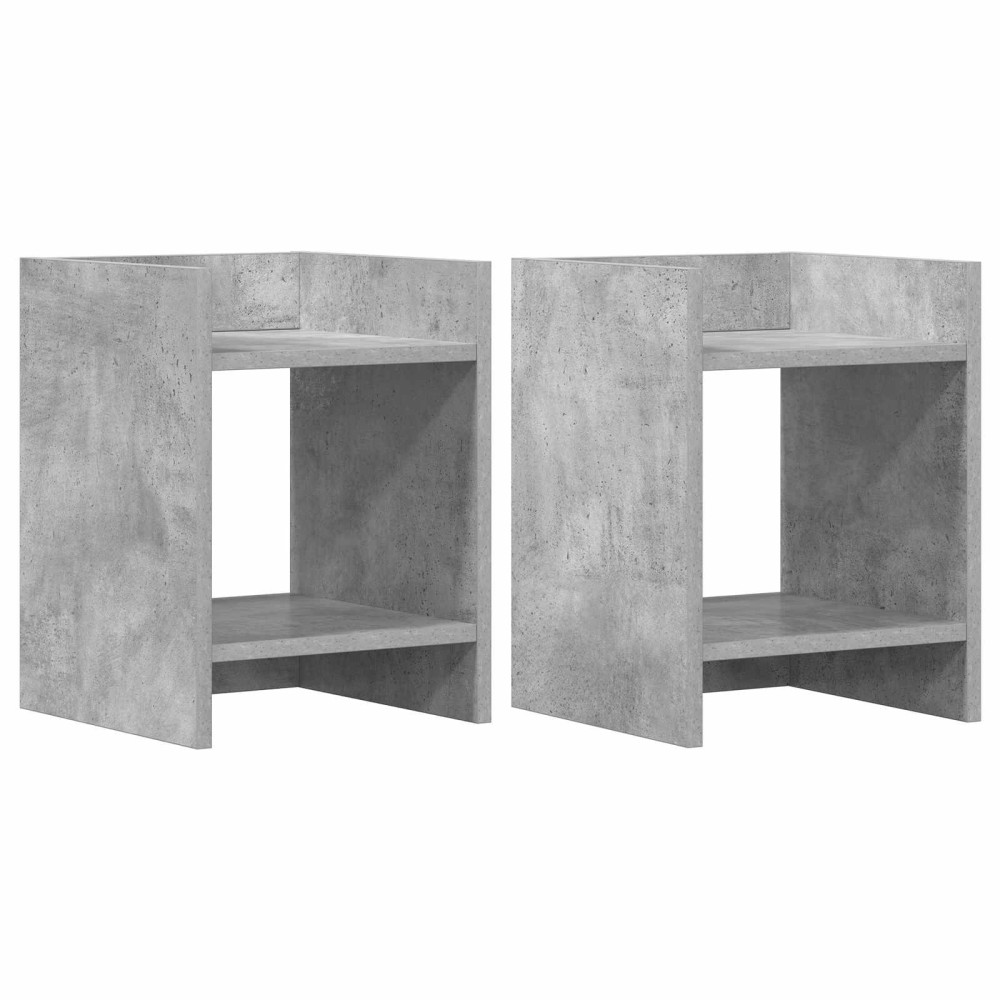 Produktbild för Växtställ 2 st BetongGrå 30 x 30 x 40 cm Konstruerat trä