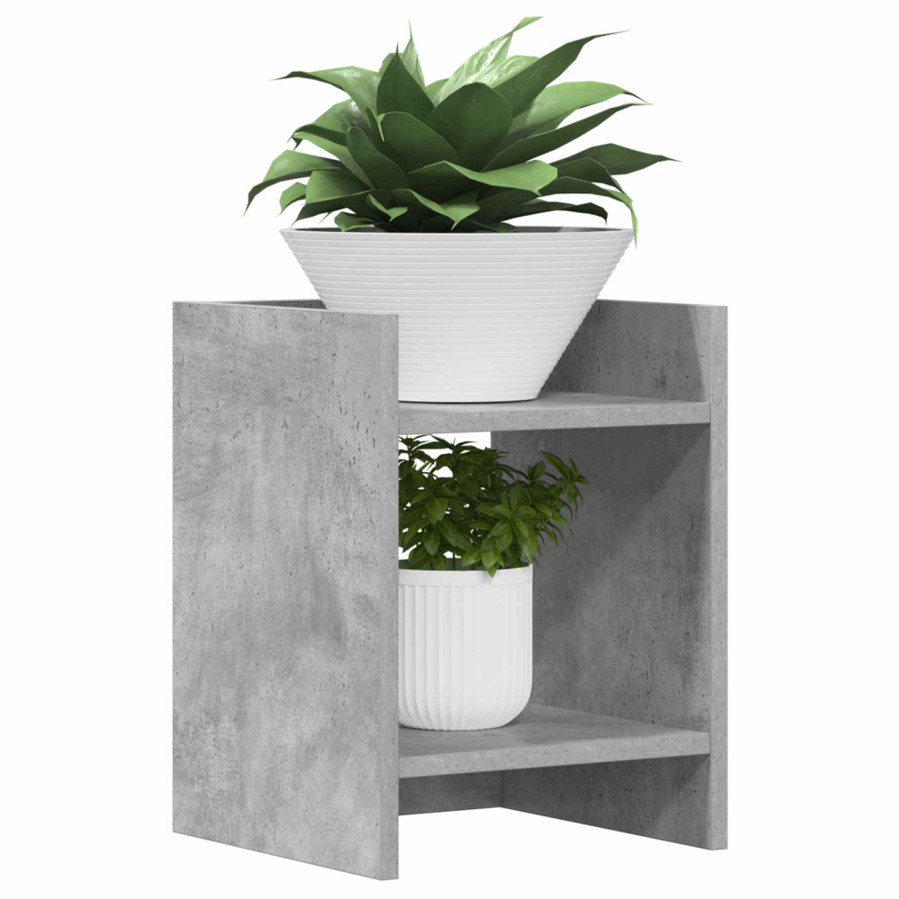 Produktbild för Växtställ 2 st BetongGrå 30 x 30 x 40 cm Konstruerat trä