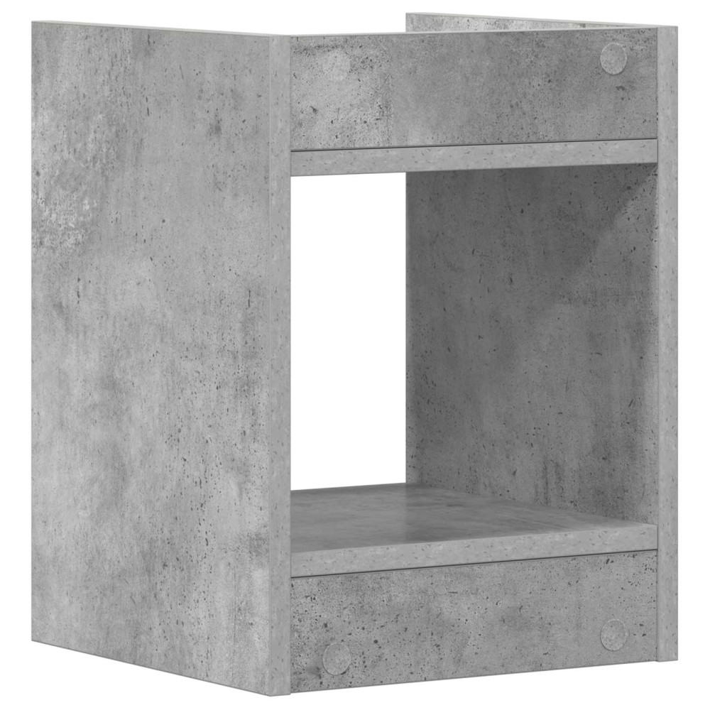 Produktbild för Växtställ 2 st BetongGrå 30 x 30 x 40 cm Konstruerat trä