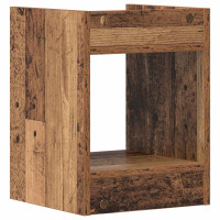 Produktbild för Växtställ 2 st Gammalt trä 30 x 30 x 40 cm Konstruerat trä