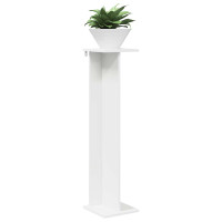 Produktbild för Växtställ Vit 25 x 25,5 x 100,5 cm Konstruerat trä