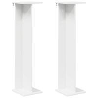 Produktbild för Växtställ 2 st Vit 25 x 25,5 x 100,5 cm Konstruerat trä