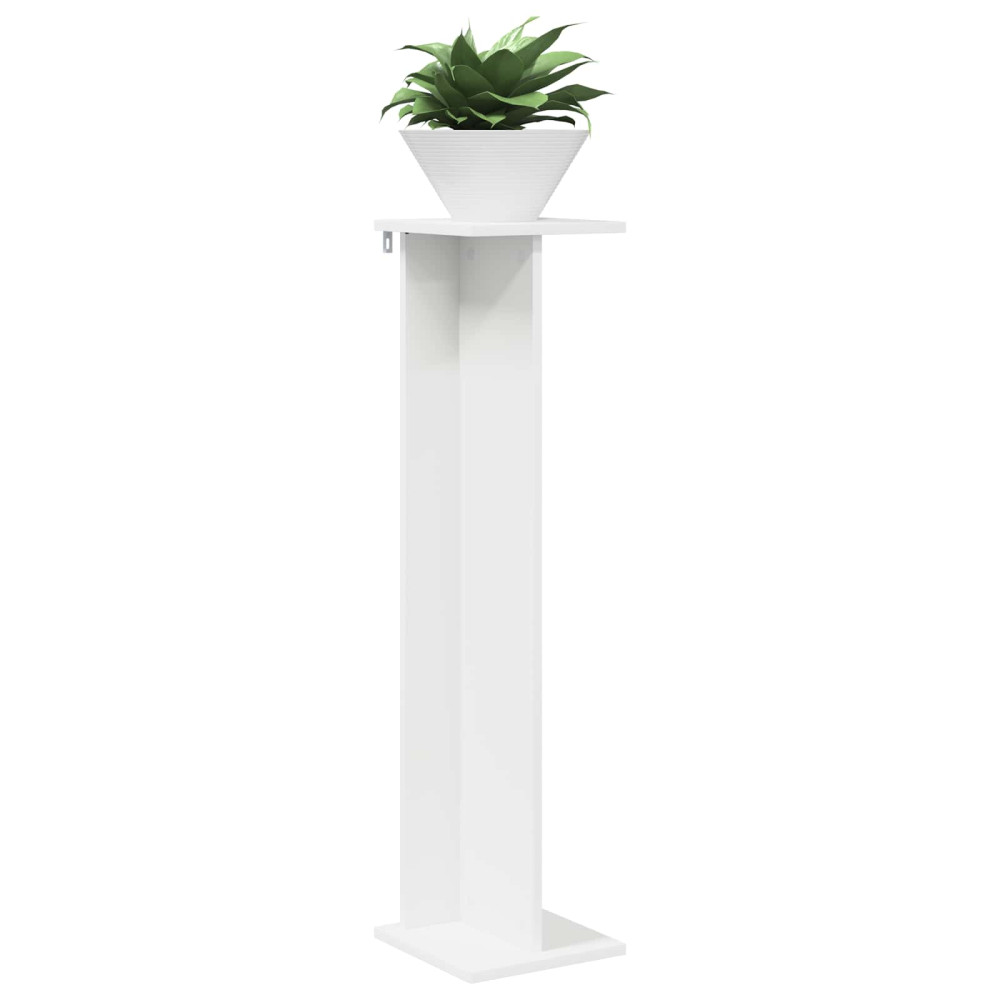 Produktbild för Växtställ 2 st Vit 25 x 25,5 x 100,5 cm Konstruerat trä