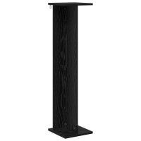 Produktbild för Växtställ Svart Ek 25 x 25,5 x 100,5 cm Konstruerat trä